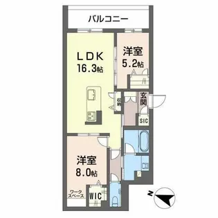 キルシュバオム55【0201号室】の間取り