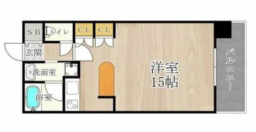 CITY SPIRE難波WEST【4階】の間取り