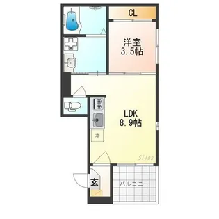 三永レジデンス京都【1階】の間取り