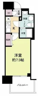 セレニテ谷九プリエ【12階】の間取り