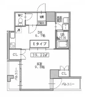 グラシオン西陣【5階】の間取り