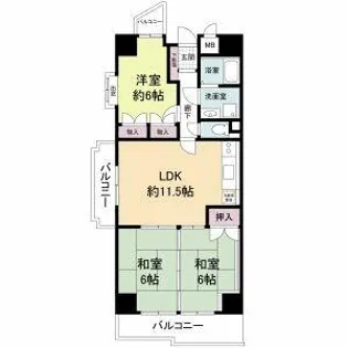 レジデンス代官町スクエア【1503号室】の間取り