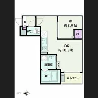 Jack atsutakoshinⅢ【2階】の間取り