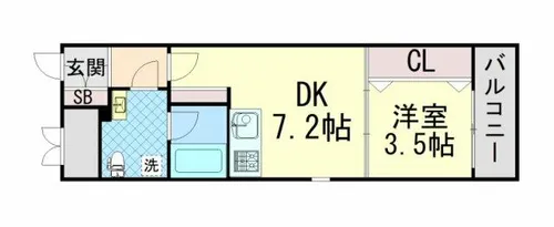 アロハ灘【1階】の間取り