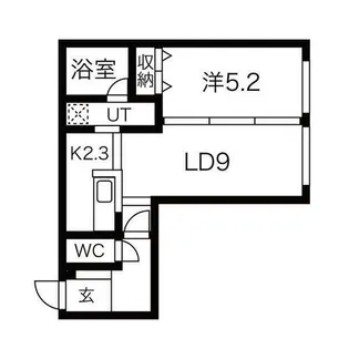 ラ・シュエット宮の森【1階】の間取り
