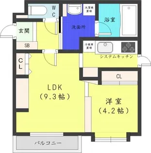ノースクレイン【2階】の間取り