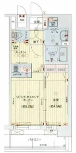 プレサンスOSAKA DOMECITYビーツ【14階】の間取り