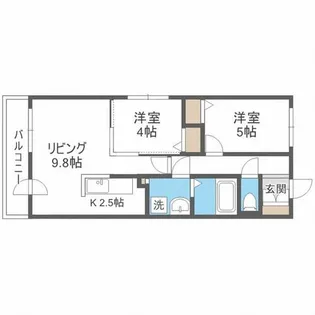 コートロティS21・A【3階】の間取り