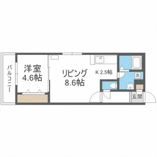 フェリスファミリアクアトロ【3階】の間取り