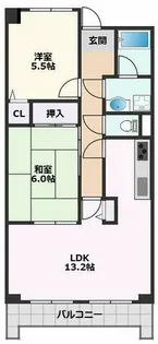 センチュリー竹谷【311号室】の間取り