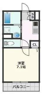タウンコートユタカ【2階】の間取り