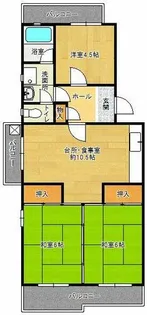 すずかけ台ハイツ【3-504号室】の間取り