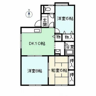 メモリーハイツ【103号室】の間取り