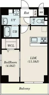 GRANDUKE代官町reverso【6階】の間取り