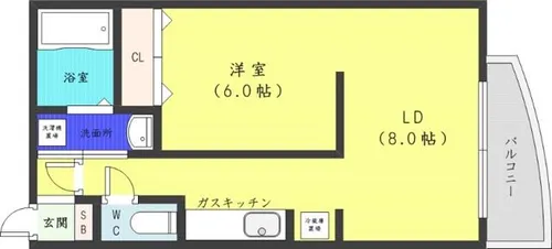 CRAS円山裏参道【1階】の間取り