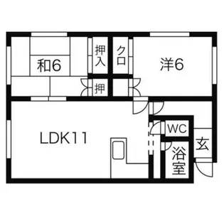 北海道札幌市手稲区稲穂二条7丁目【マンション】の間取り