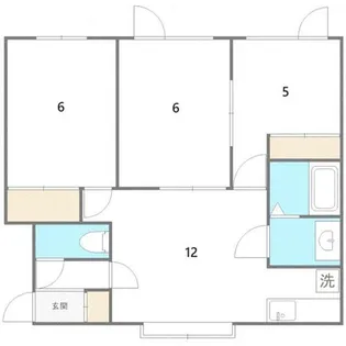 北海道札幌市西区西町南9丁目【アパート】の間取り