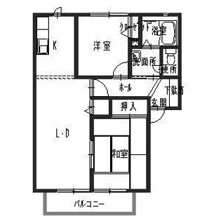 シャルマンハイツ【0201号室】の間取り