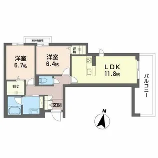シャーメゾン ヴァンヴェール【0306号室】の間取り