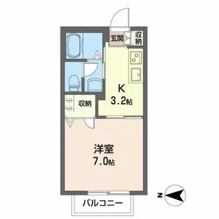 シャーメゾンMII【0206号室】の間取り