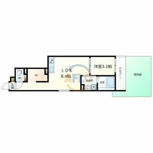 S-MOVE大阪鶴見【1階】の間取り