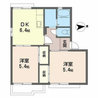 フォーブル木ノ本【0202号室】の間取り