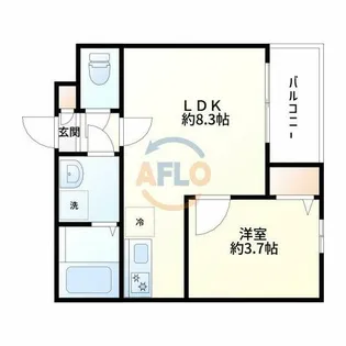 H-maison大正Ⅴ【2階】の間取り
