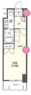 NO.72 ORIENTBLD【11階】の間取り