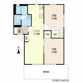 メゾン・ド・さくら【A0102号室】の間取り