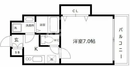 ミラージュパレス南堀江【3階】の間取り