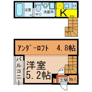 ル・ケレス黄金【1階】の間取り