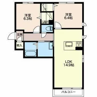 SunWood Neo【0201号室】の間取り