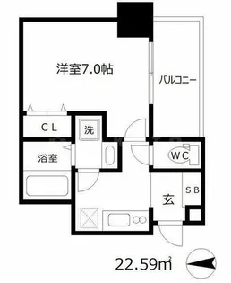 セレニテ本町グランデ【2階】の間取り