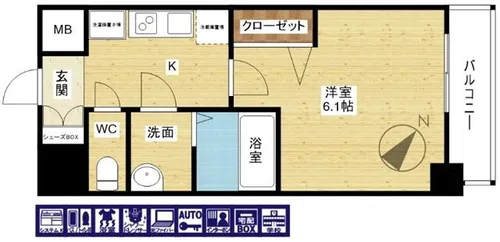 プレサンスOSAKA姫里ヴィオン【3階】の間取り