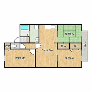 シャイニーSHIBATA2【2階】の間取り
