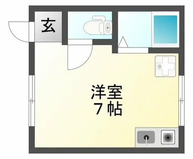 第2太陽ハイツ【1階】の間取り