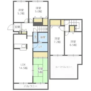 北海道札幌市西区宮の沢三条4丁目【マンション】の間取り