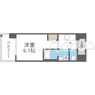 エスリード ザ・レーヴ大阪【6階】の間取り
