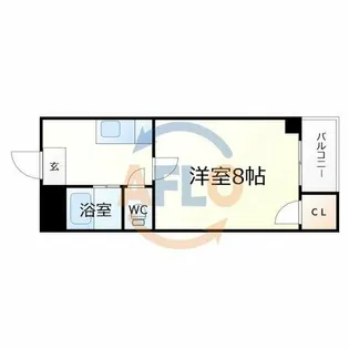 新深江ツリガミビルパート1【5階】の間取り