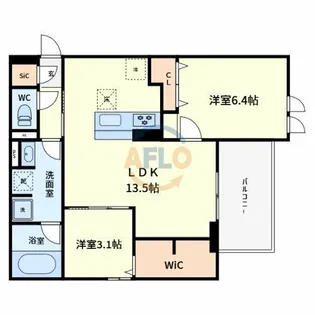 クラシスト苅田EAST【1階】の間取り