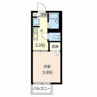 サンハイム【0205号室】の間取り