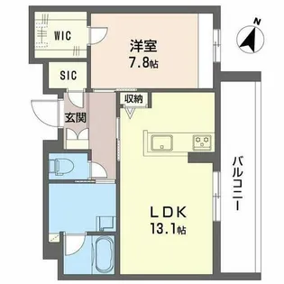 フォレナ山田東【3階】の間取り