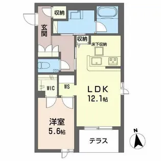 ShaMaison Wisteria【0103号室】の間取り