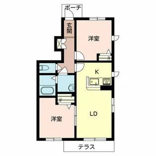 シャーメゾン・クレール【B101号室】の間取り