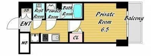 City Lux Namba South【11階】の間取り