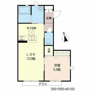 アトレ和泉 E棟【A0101号室】の間取り