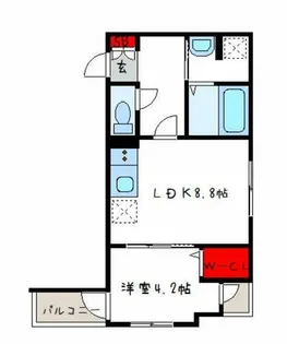 Louis Apartment 長瀬ノール【2階】の間取り