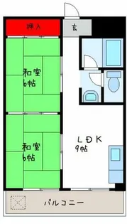 沼ハイツ【5階】の間取り