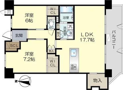 HALE MAILANI【2階】の間取り