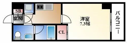 ライブコート泉【10階】の間取り